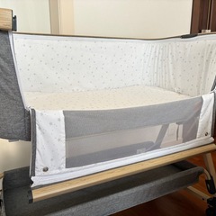 コンパクト　ベビーベッド　蚊帳付き　添い寝の画像