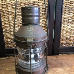 希少！レトロ！船舶燈風の電灯 ヴィンテージ ライト 動作確認済みの画像