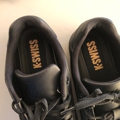 K-SWISS　ブラックスニーカー　27.5cm　幅広サイズの画像