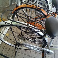 リユースのサカイ栃木店★ジモティ割あり★  自転車 27インチ シルバー クリーニング済み TC12198の画像