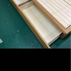 【収納付】ベッドフレームの画像