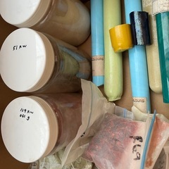 吹きガラス　材料の画像