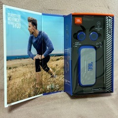 JBL REFLECT FLOW ワイヤレスイヤホン 青の画像