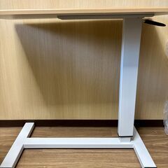 昇降式 サイドテーブル（高さ70〜100cm 無段階調節 / キャスター付き）の画像