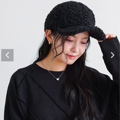 タグ付き　オシャレウォーカープードルボアキャップ　定価2390円の画像