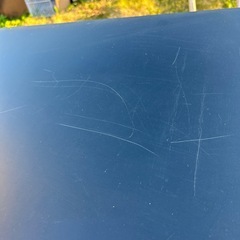 黒スチールキャビネット／ガラス戸＋収納扉付きの画像