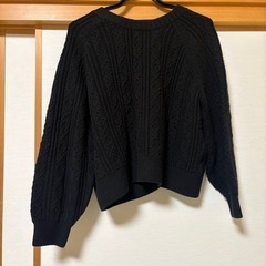 【着画有り】studioCLIP リボンニットカーディガン　Fサイズの画像