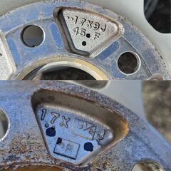 エンケイRP-F1 PCD114.3-5穴 17-9J+45 17-9.5J+38 各2本の画像