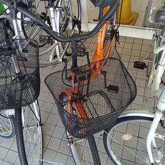 リユースのサカイ栃木店★ジモティ割あり★ Bran 自転車 26インチ オレンジ クリーニング済み TC12199の画像