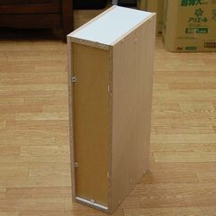 すき間収納 2段 カラーボックス 幅15×奥行29×高さ60cm 収納棚 札幌市 清田区 平岡の画像