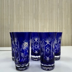 激安!! 切子 グラス 5個セットの画像