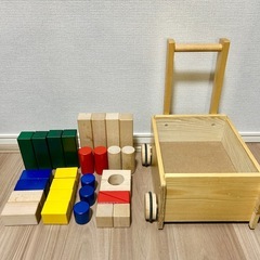 積み木　手押し車　ベビートイの画像