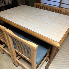 店舗用 木製椅子 クッション付き 蕎麦屋使用 1脚1000円の画像