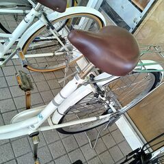 リユースのサカイ栃木店★ジモティ割あり★ S-TECH 自転車 26インチ ホワイト クリーニング済み TC12201の画像