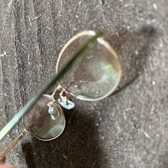 噛まれたメガネとレイバンの画像