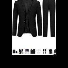 ほぼ新品未使用メンズスーツ3点セットの画像