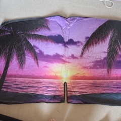 新品 BLUESEATEC カーサンシェード パームツリー 折り畳み おしゃれの画像