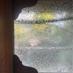 昭和初期の古民家ガラス戸の画像