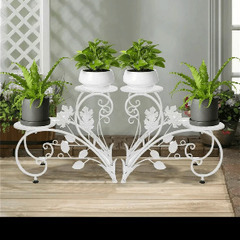 展示品　アイアン　ハート　フラワースタンド　花台の画像