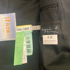 アニエスベー　チャコールグレースーツの画像