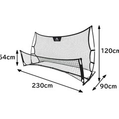 傷みあり　REFREEZE 両面 リバウンドネット リバウンダー サッカー フットサル 練習 トレーニングの画像
