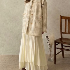 アプレジュールクレア　ツイードジャケット　XLの画像