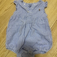Ralph Lauren ストライプロンパース 80cmの画像