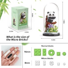 新品 パンダ フラワーブーケ 装飾 誕生日ギフト 男の子 女の子 1083ピースの画像