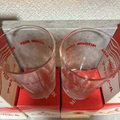 レトロなグラス　アサヒビール　三ツ矢サイダー　グラス6個の画像
