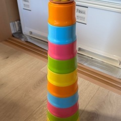 アンパンマン　天才脳つみかさねカップ　知育玩具の画像