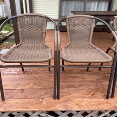 ガーデンチェアー4脚の画像