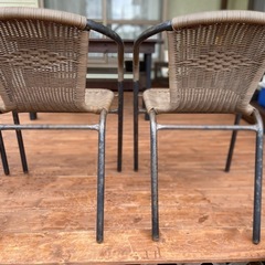 ガーデンチェアー4脚の画像