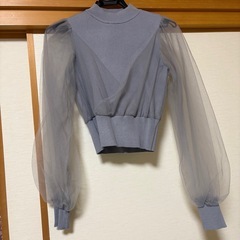 【新品】INGNI　チュールカシュクールニットの画像