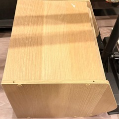 収納ボックス　木材の画像