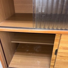 G1229 食器棚　昭和レトロ　ヴィンテージの画像