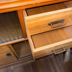 G1229 食器棚　昭和レトロ　ヴィンテージの画像