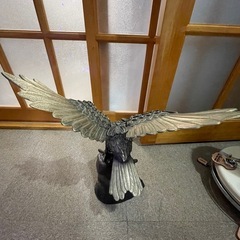 お正月　縁起物　重量約5キロ　ヴィンテージ　アンティーク　飛翔する鳥の画像