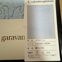 【未使用品】ヴァレンティノ・ガラヴァーニ タオルケットの画像