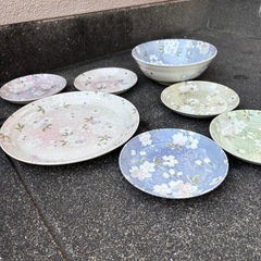 宇野千代お皿セットの画像