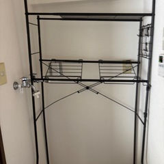 洗濯機上収納の画像