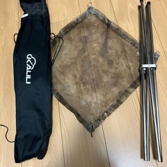 キャンプ用品セット　コット　焚火台
の画像