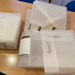 引取限定無料アスクルのボックスファイル　9個ハーフ3個の画像