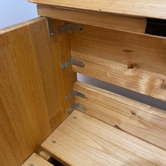 DIY木製収納ベンチ　の画像