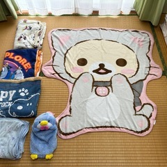 【キャンセル待ち】お昼寝布団セット、ブランケットなどの画像