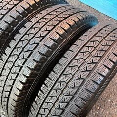 スタッドレスセット 軽バン、軽トラに！ダイハツ ハイゼット純正 スチールの画像