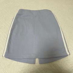 セットアップ　半袖トップス　スカート　130 ブルーの画像