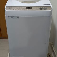 【2020年製・動作良好】SHARP 洗濯乾燥機 5.5kg 春日市引取りの画像