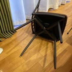 引取限定早い方優先　金属製の回転椅子　ダイニングチェアの画像