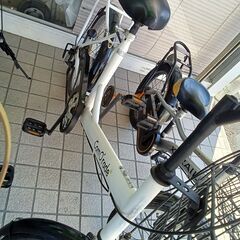 リユースのサカイ栃木店★ジモティ割あり★ ComO'rade 自転車 20インチ ホワイト クリーニング済み TC12204の画像
