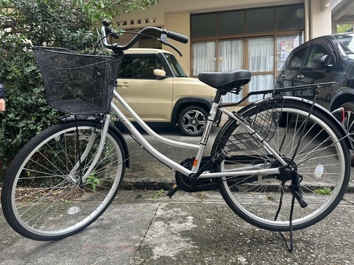 自転車、ママチャリ、鍵付き、24インチ